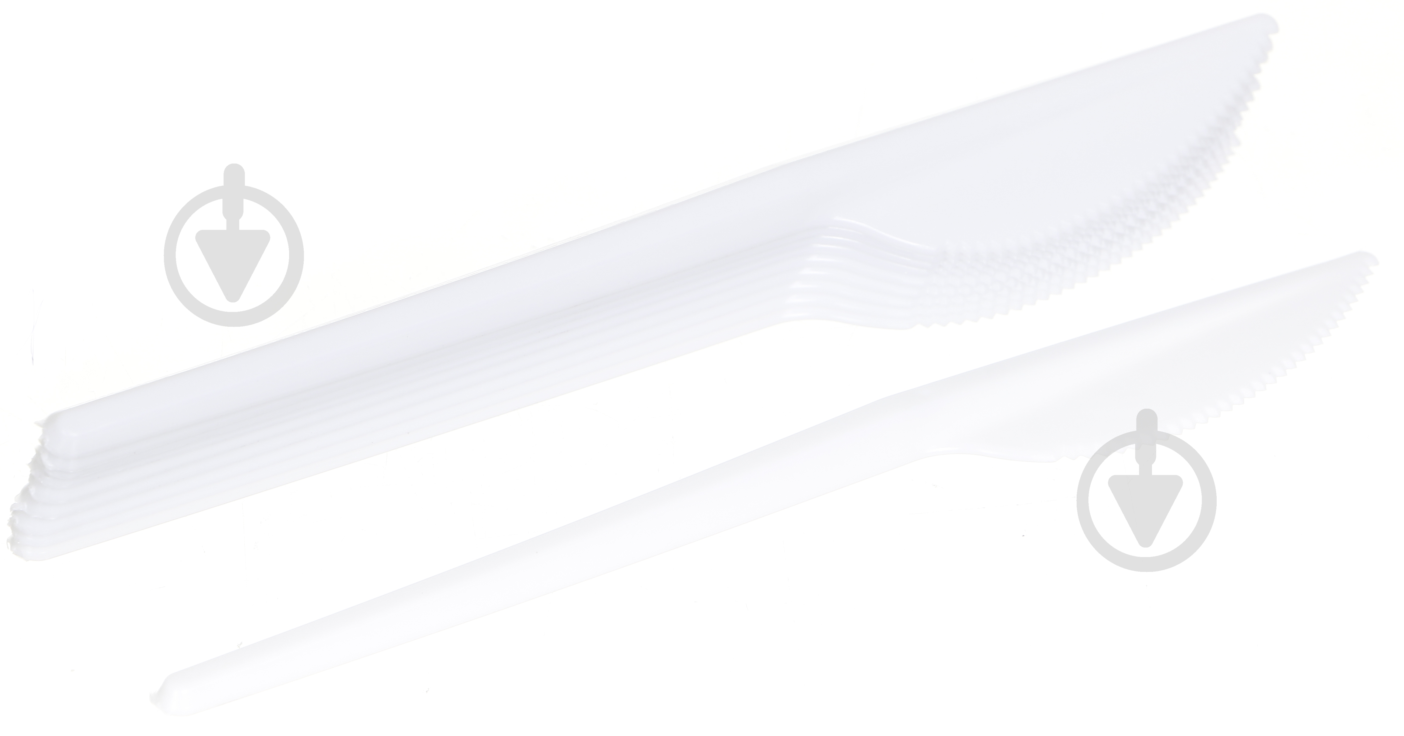 Нож одноразовый из полистирола Інпак 10 шт. - фото 2 Нож одноразовый из полистирола Інпак 10 шт. - фото 2