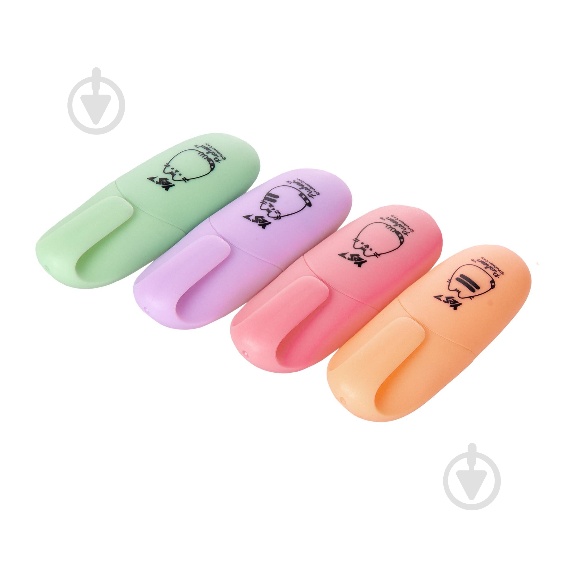 Маркер текстовый YES Pusheen 4 шт. мульти 391094 - фото 1