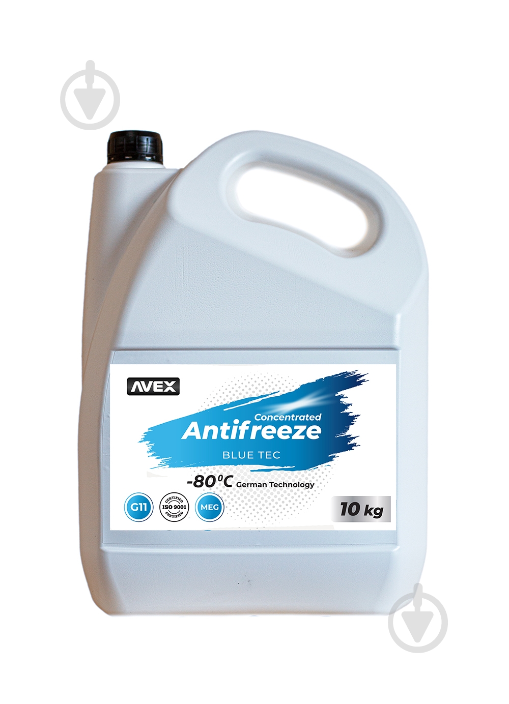 Антифриз Avex Blue TEC MEG -80 G11 концентрат 10 кг блакитний - фото 1