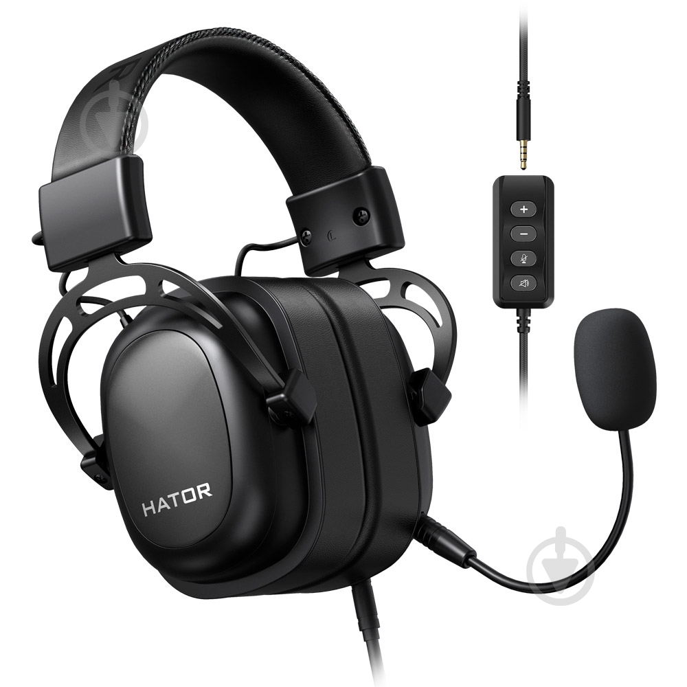 Гарнитура игровая Hator Hypergang 7.1 USB black (HTA-840) - фото 6