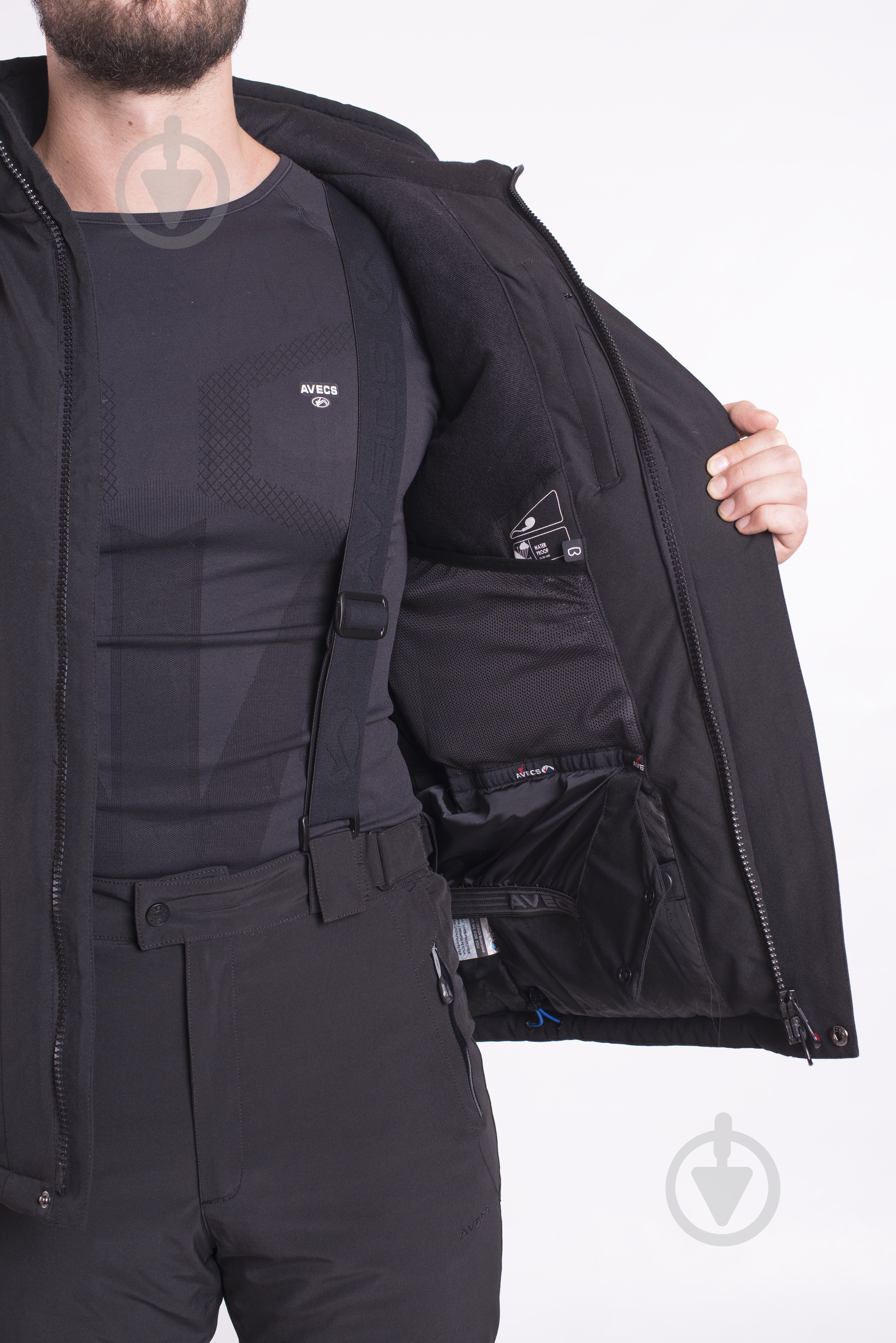 Куртка мужская зимняя Avecs AV-70399B/1 р.XXXXL черная - фото 1