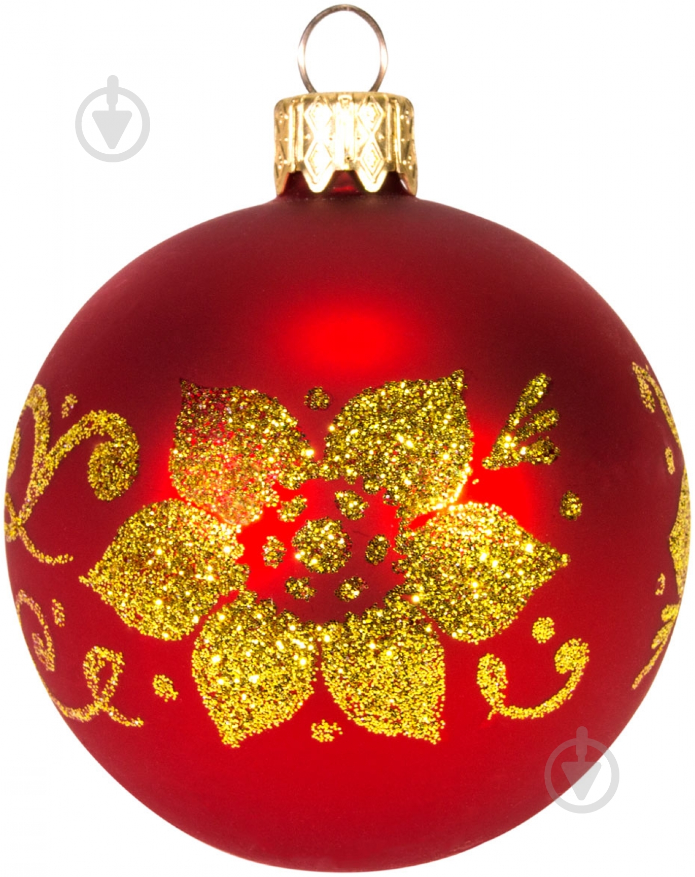 Шар стеклянный d60 7020 Н5 60 мм красный 7020 Н - фото 1