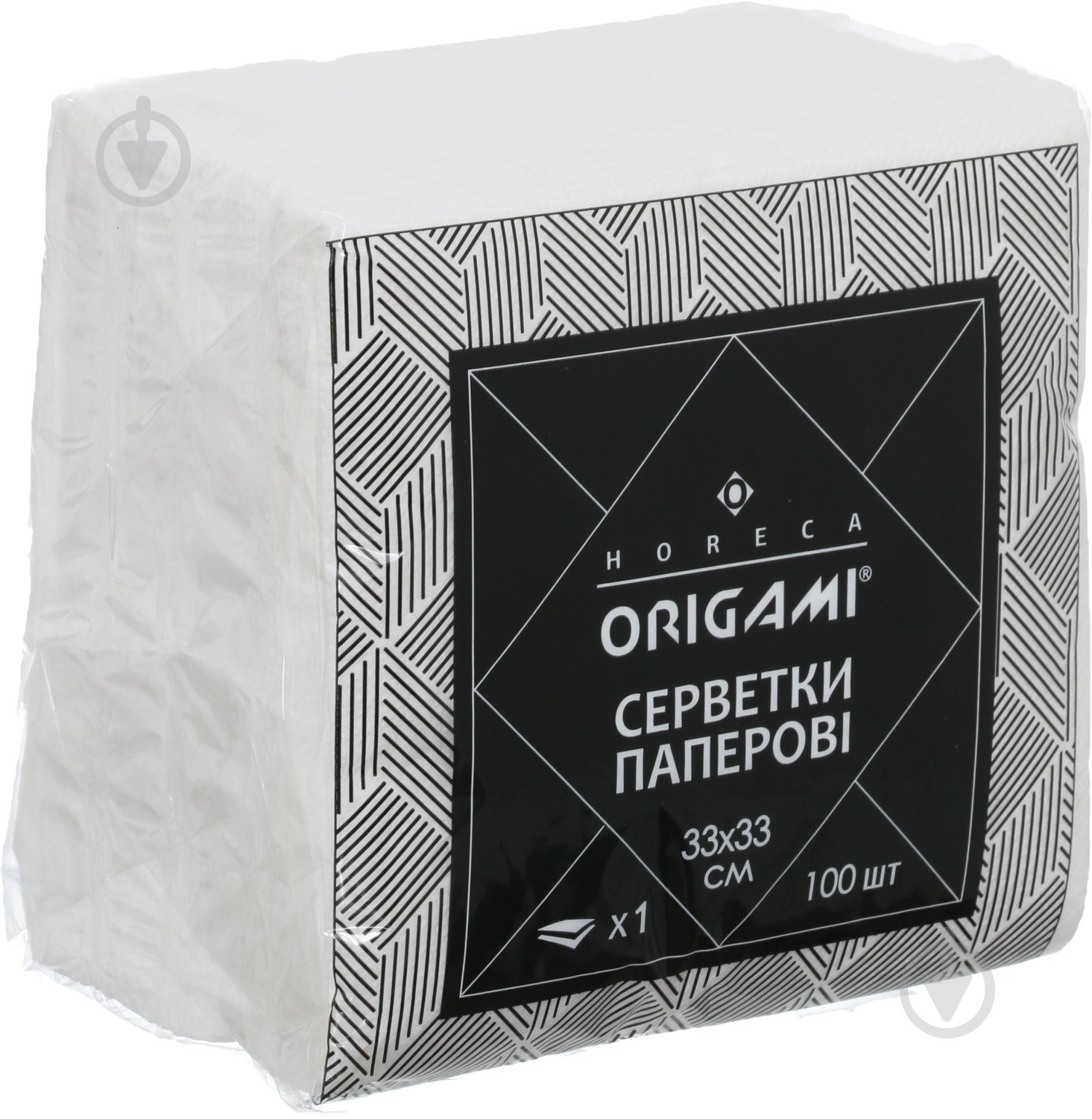 Салфетки столовые Origami Horeca 33х33 см белый 100 шт. - фото 1