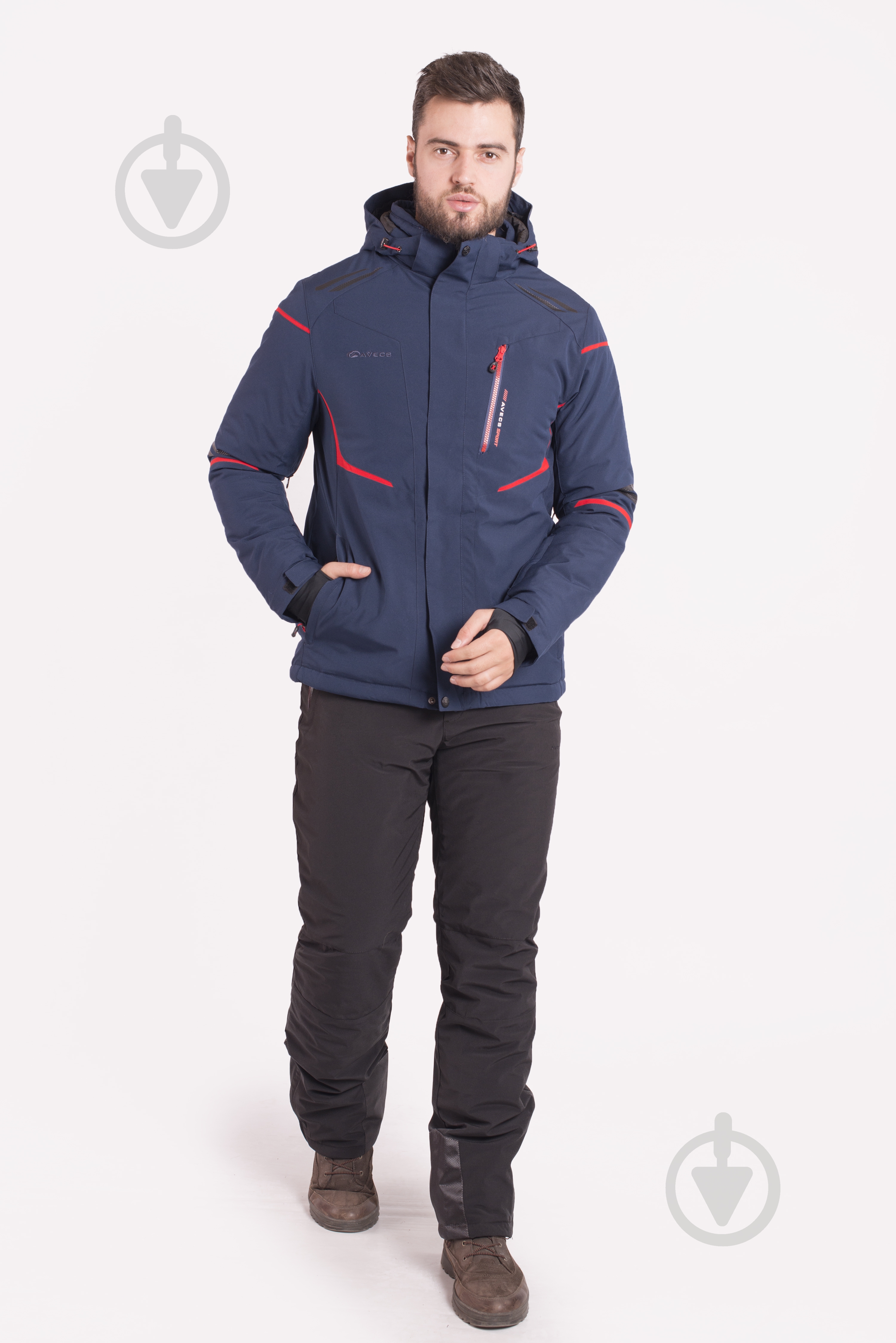 Куртка мужская зимняя Avecs AV-70399B/3 р.XXXXL синяя - фото 2