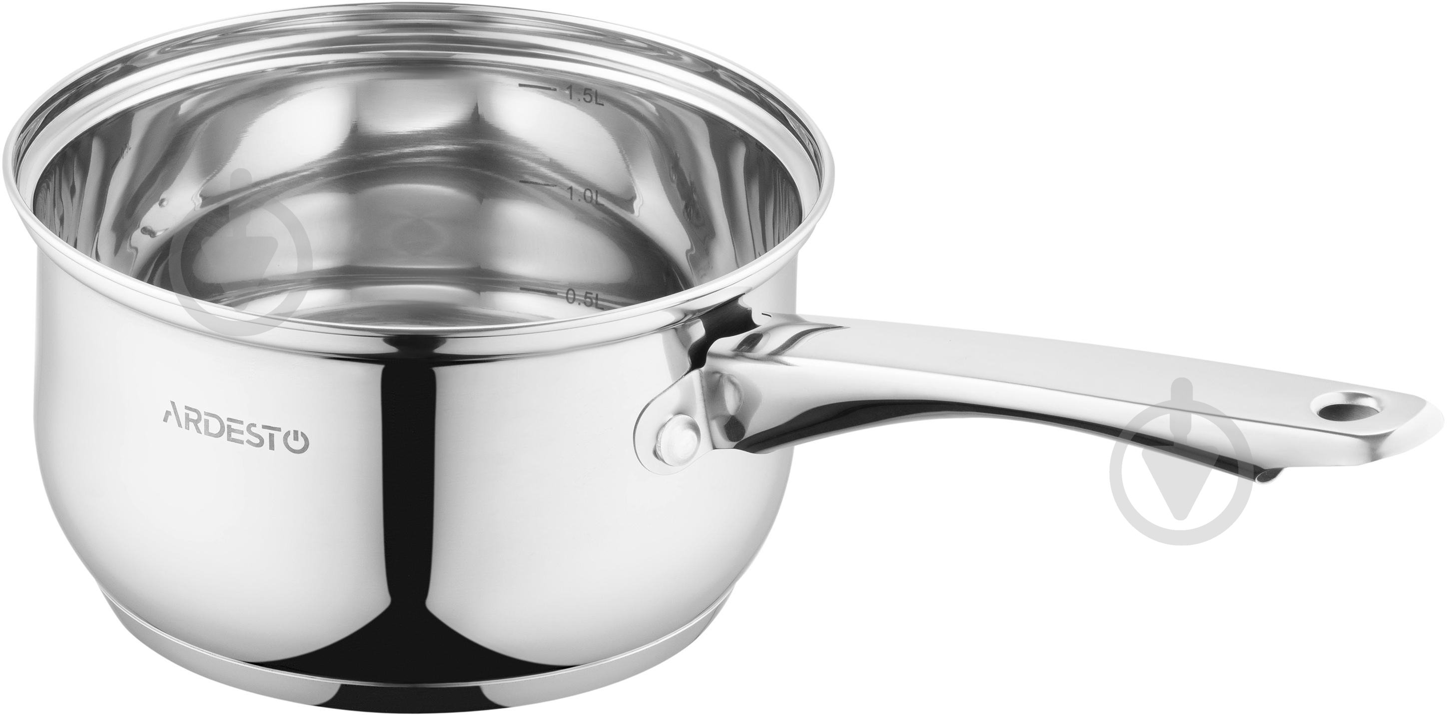 Ківш Ardesto Gemini Gourmet 1,6 л нержавіюча сталь AR1916GSS - фото 2 Ківш Ardesto Gemini Gourmet 1,6 л нержавіюча сталь AR1916GSS - фото 2