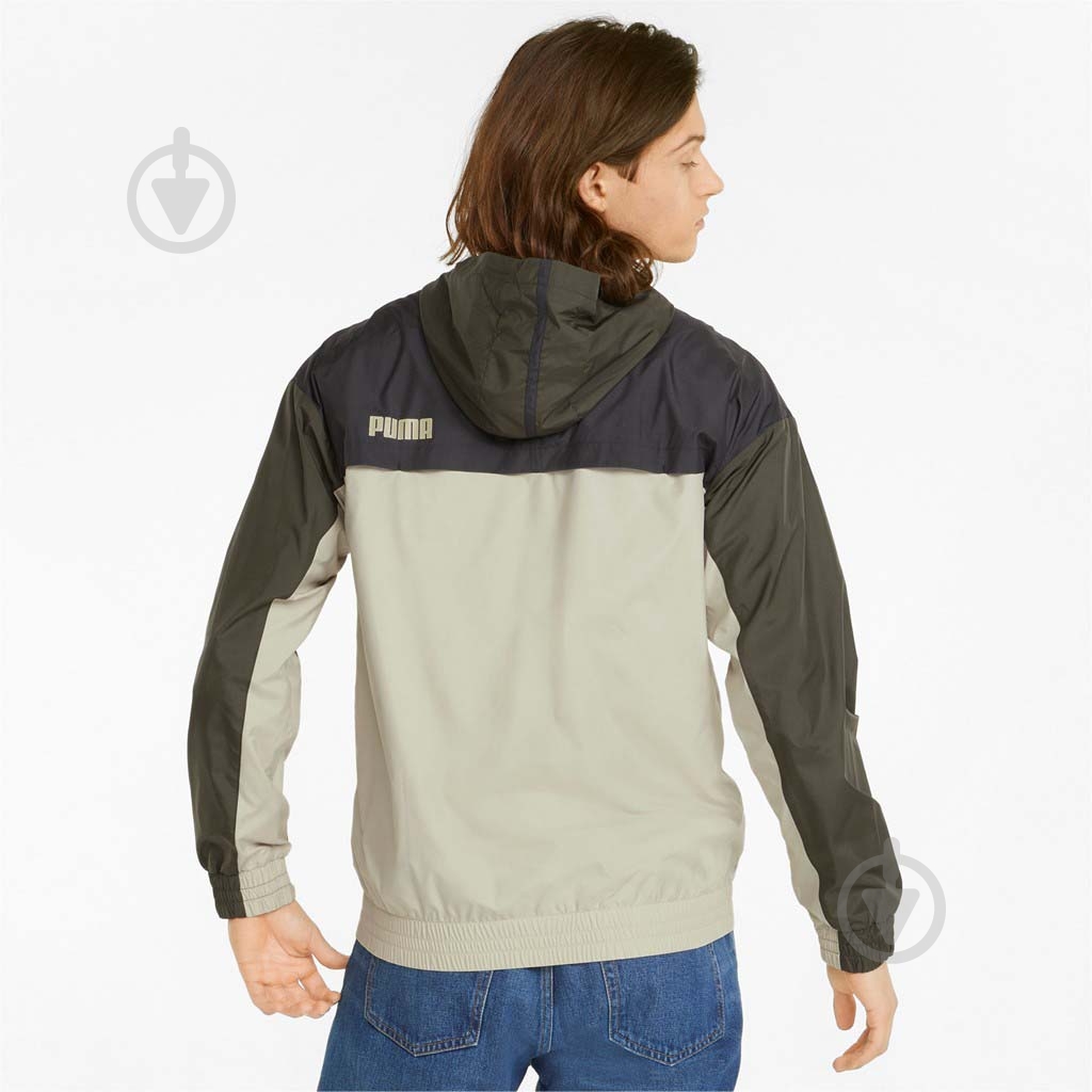 Ветровка мужская Puma ESS+ CB WINDBREAKER 84748364 р.L бежевая - фото 2 Ветровка мужская Puma ESS+ CB WINDBREAKER 84748364 р.L бежевая - фото 2