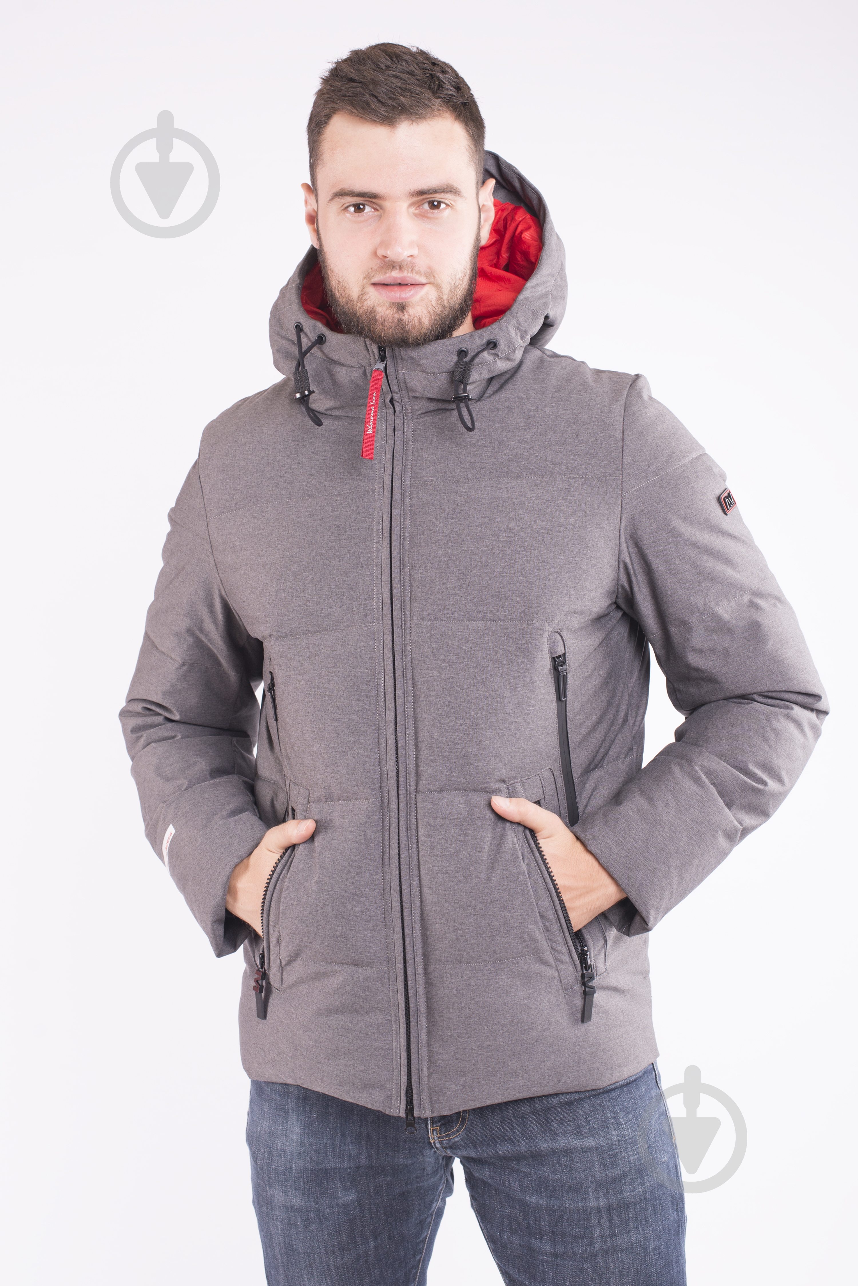 Куртка мужская зимняя Avecs AV-70402/17 р.S темно-серая - фото 2