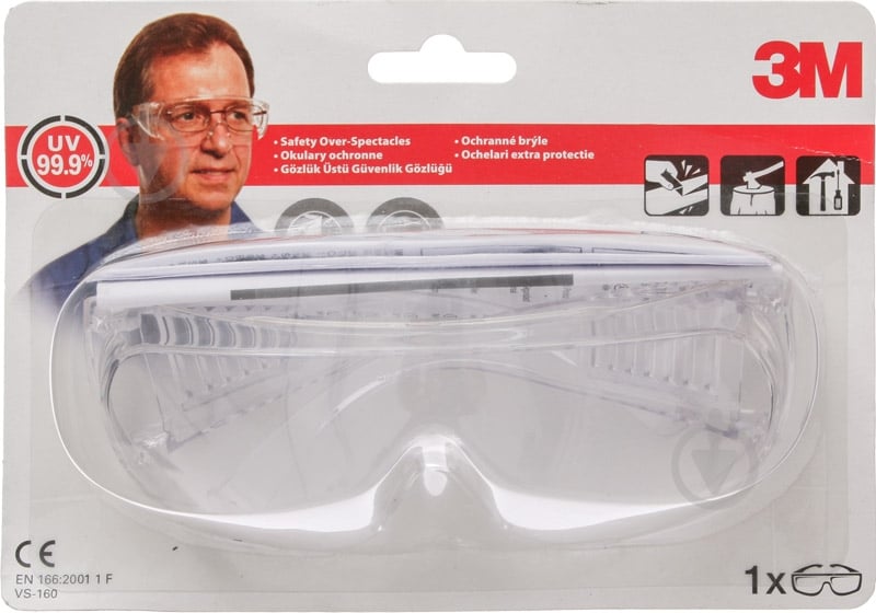 Очки защитные 3M VS-160 C1 - фото 4