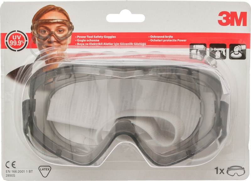 Очки защитные 3M 2890S Clear C1 - фото 4