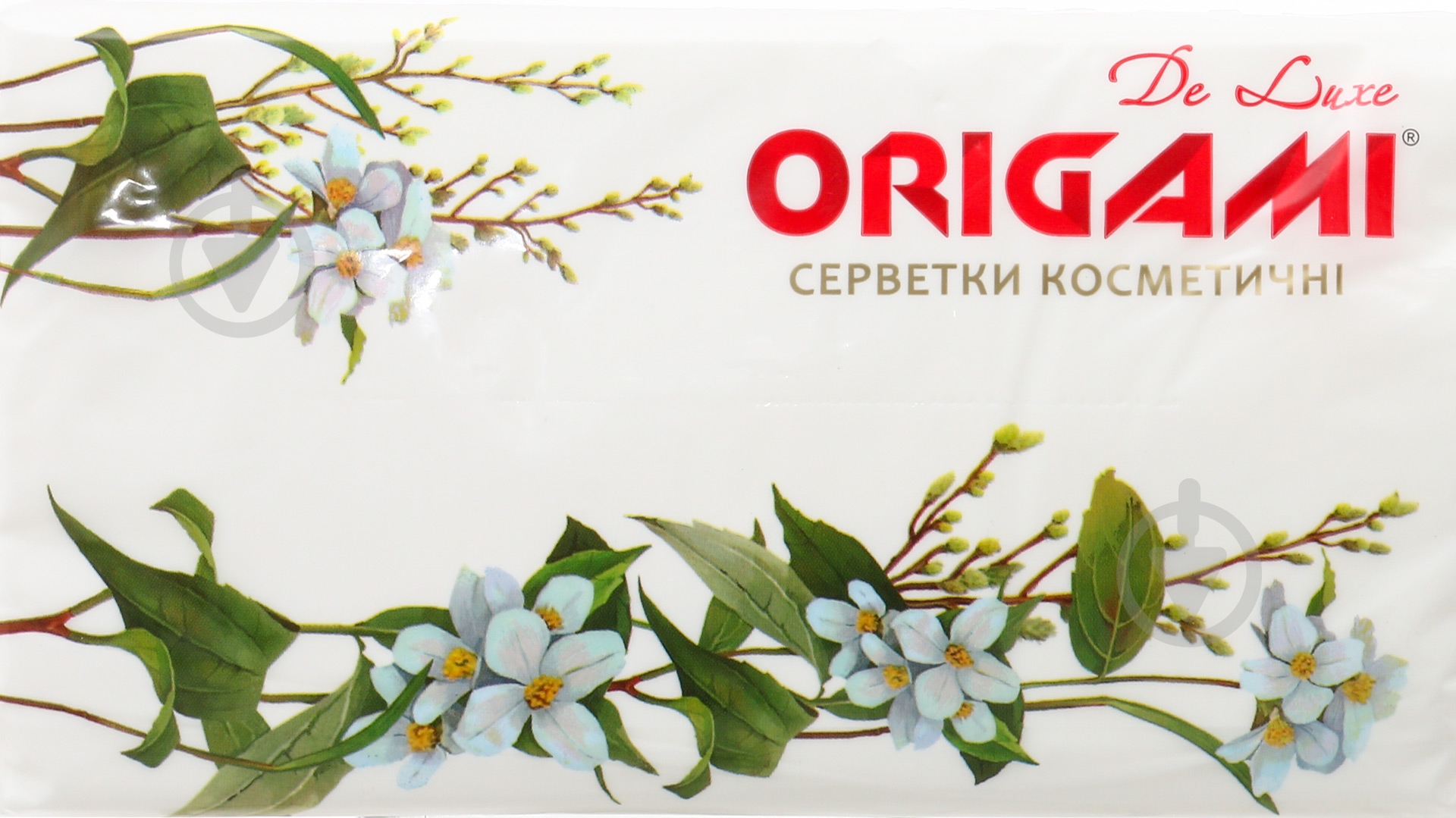 Серветки косметичні в плівці Origami 2 шари 150 лист. - фото 2