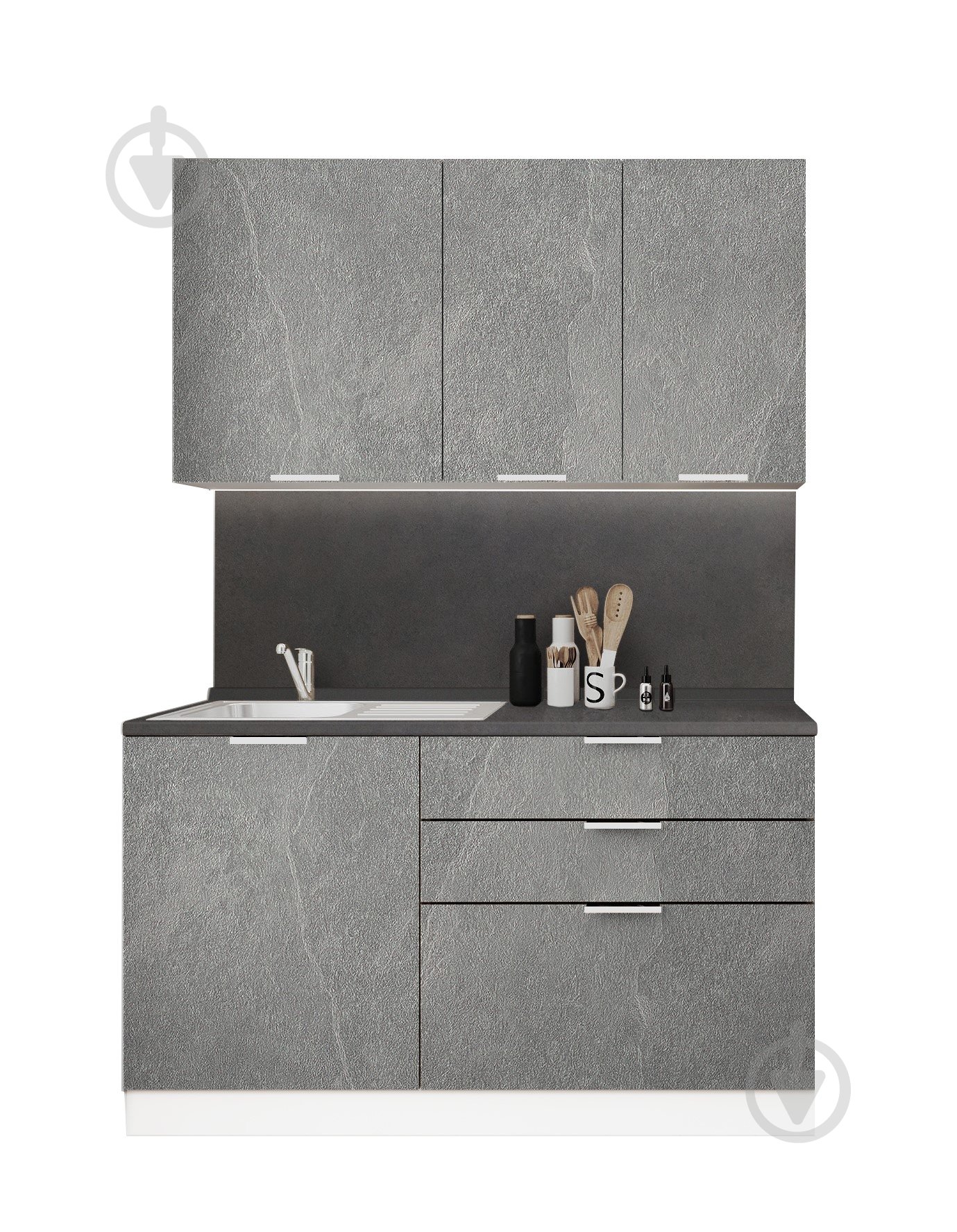 Кухня LuxeForm МС SMART Істрія без стільниці МДФ 1,4 м - фото 3