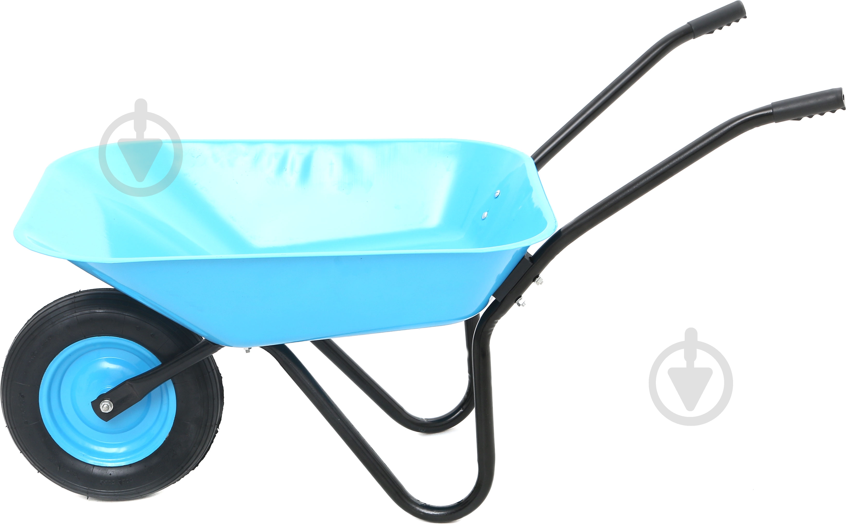 Тачка садовая Expert Garden 65 л голубой неон - фото 2