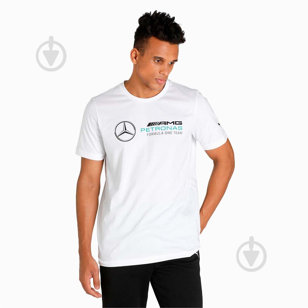 Футболка Puma MAPF1 LOGO TEE 53072203 р.S белый - фото 1