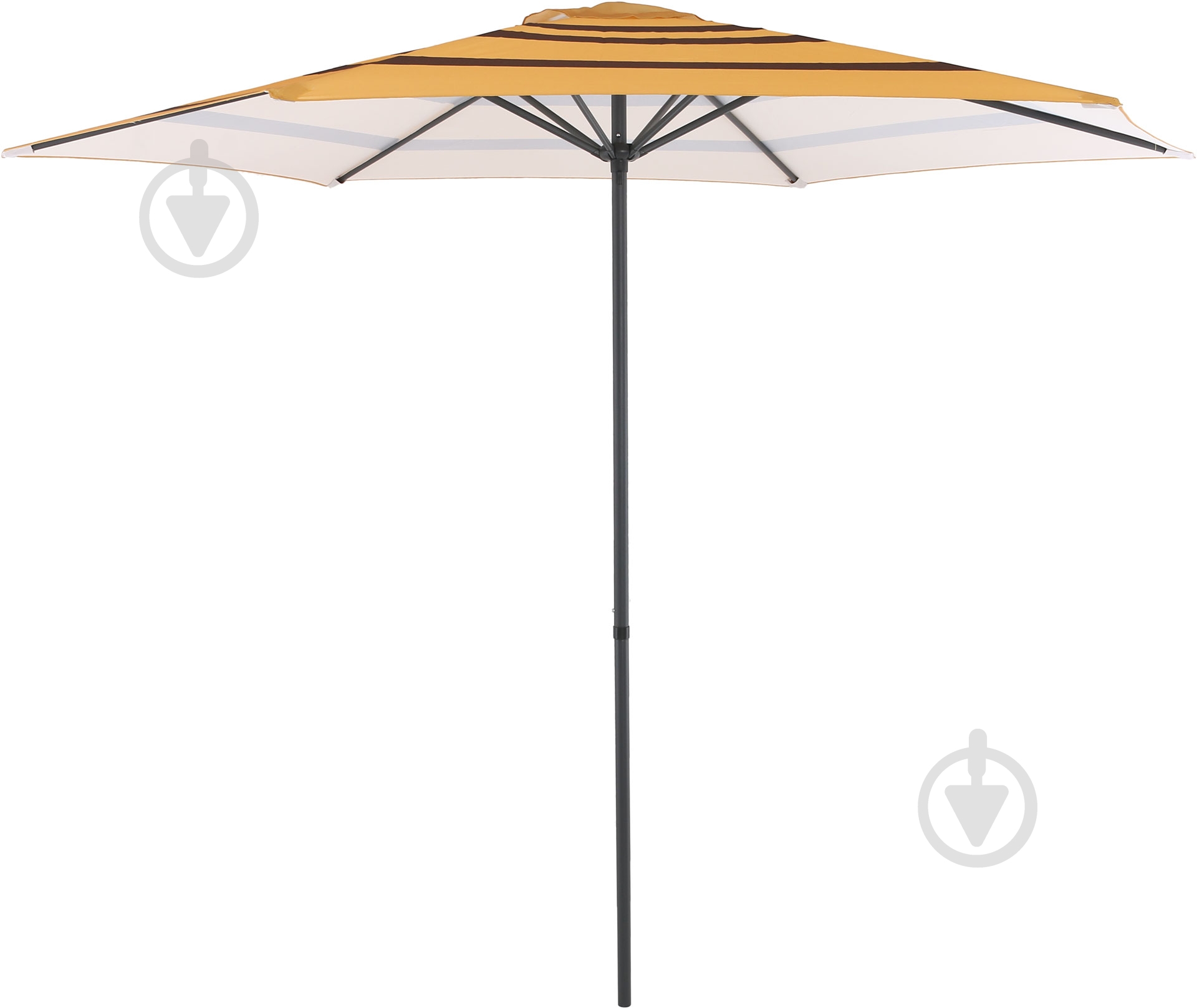 Зонт садовый Indigo FNGB-03 светло-коричневая в полоску 2,7 м - фото 1
