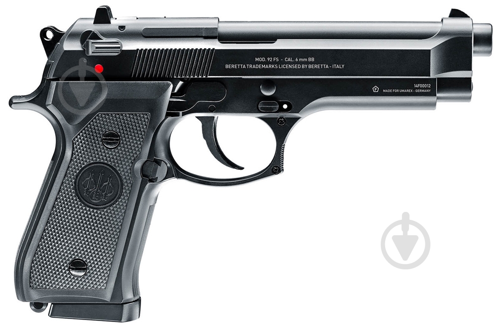 Пістолет страйкбольний Umarex Beretta M92 FS CO₂ 6 мм ц:black - фото 2
