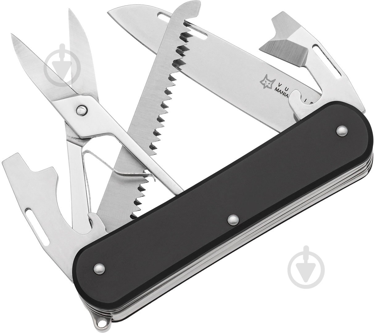 Ніж багатофункціональний Fox Vulpis Aluminium, 5 інструментів ц:black 1753.06.88 - фото 1 Ніж багатофункціональний Fox Vulpis Aluminium, 5 інструментів ц:black 1753.06.88 - фото 1