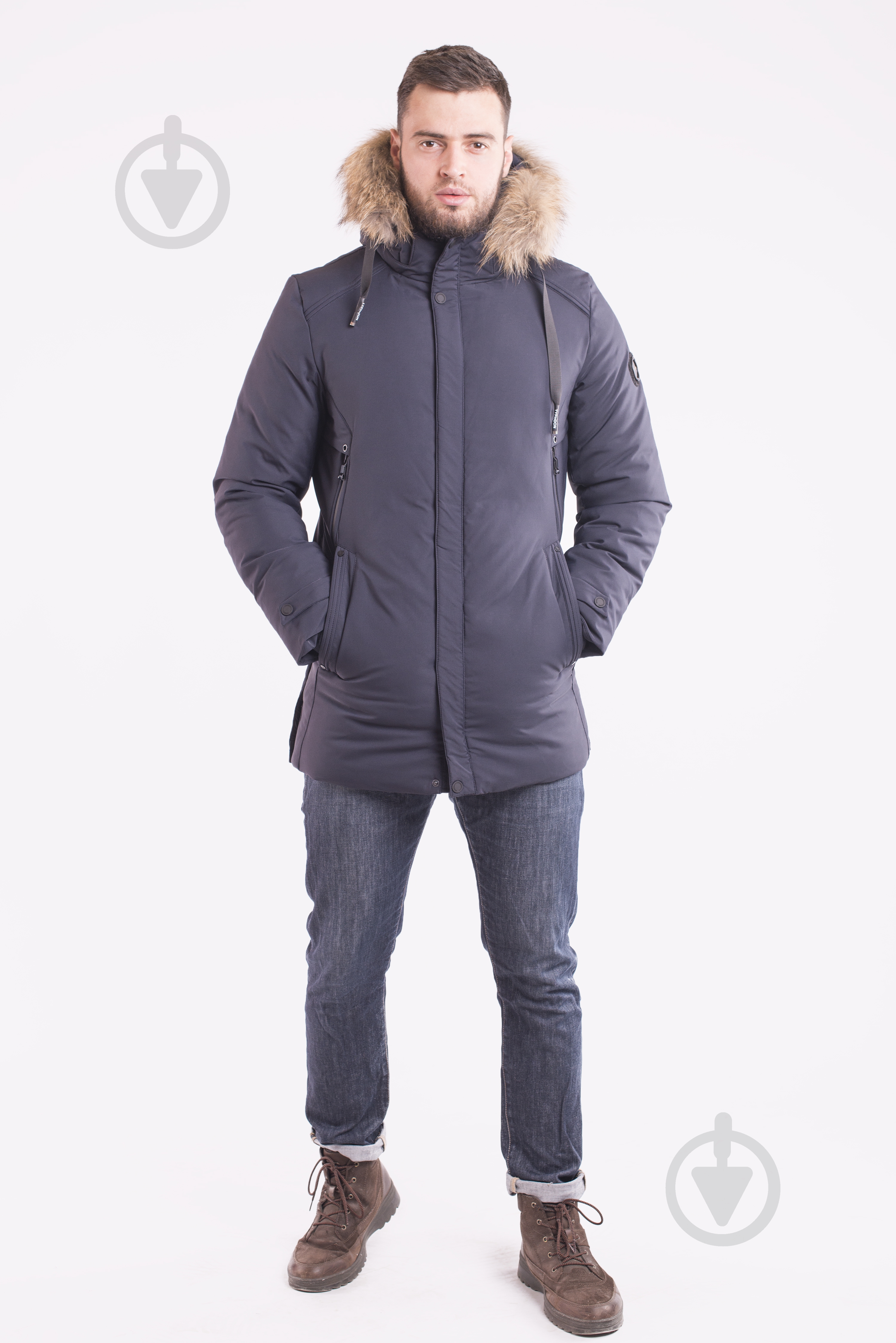 Куртка мужская зимняя Avecs AV-70315/23 р.L темно-синяя - фото 2