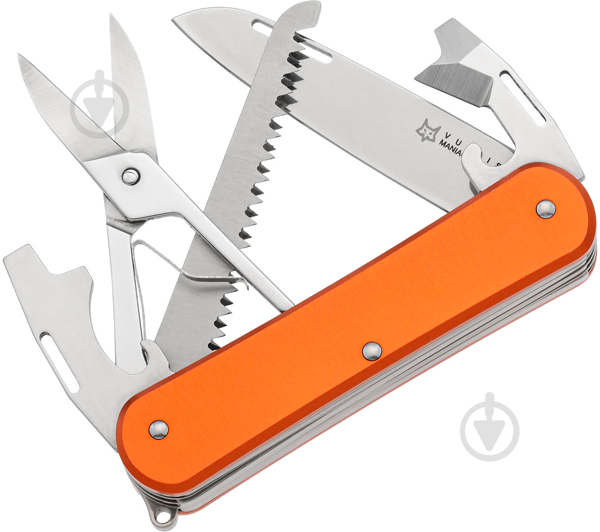Ніж багатофункціональний Fox Vulpis Aluminium, 5 инструментов ц:orange 1753.06.90 - фото 1 Ніж багатофункціональний Fox Vulpis Aluminium, 5 инструментов ц:orange 1753.06.90 - фото 1