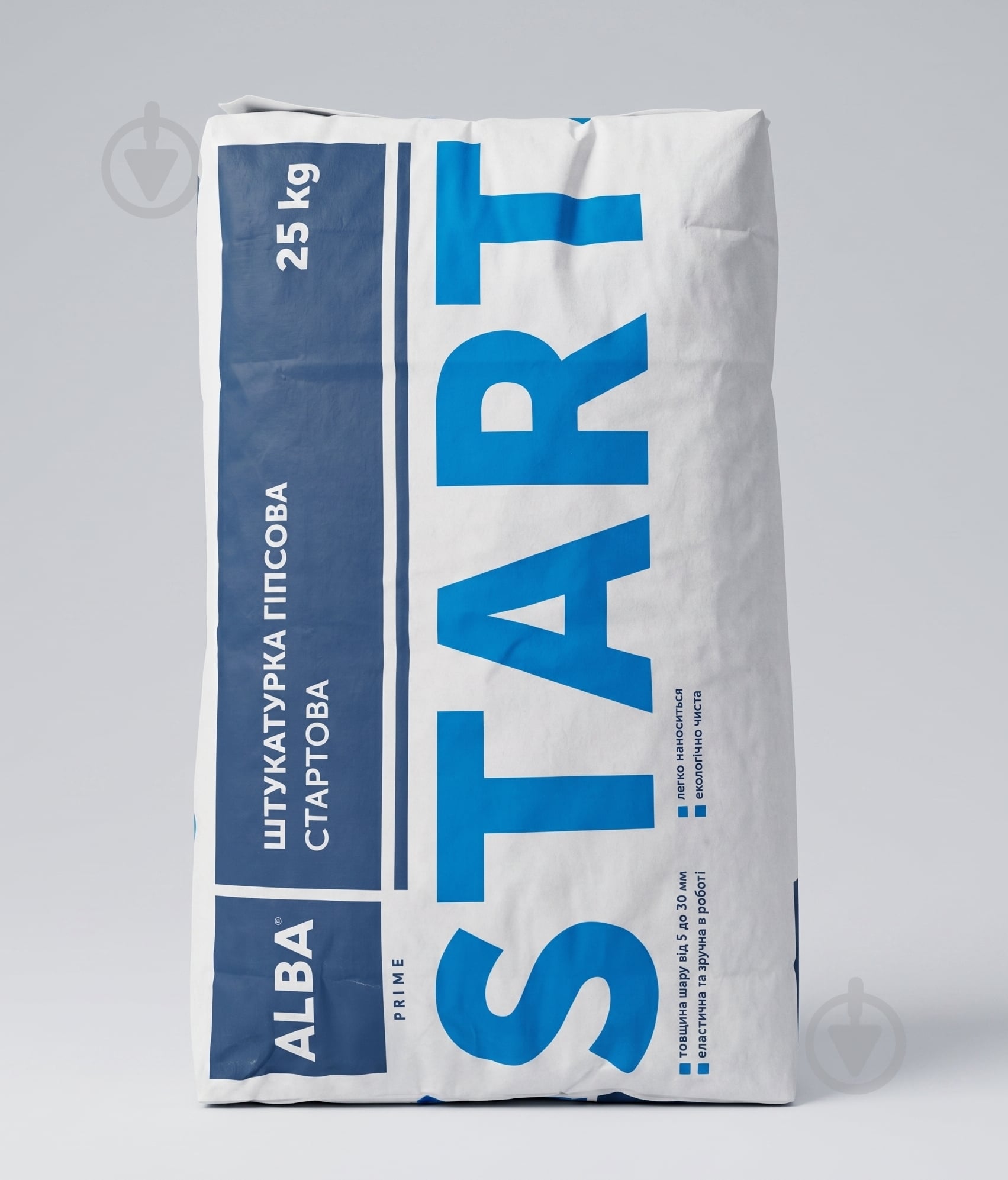 Штукатурка гипсовая АЛЬБА стартовая «START» 25 кг - фото 3