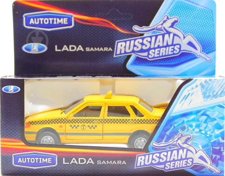 Автомодель Autotime 1:36 металева Лада Самара 115 таксі 30088 - фото 3 Автомодель Autotime 1:36 металева Лада Самара 115 таксі 30088 - фото 3