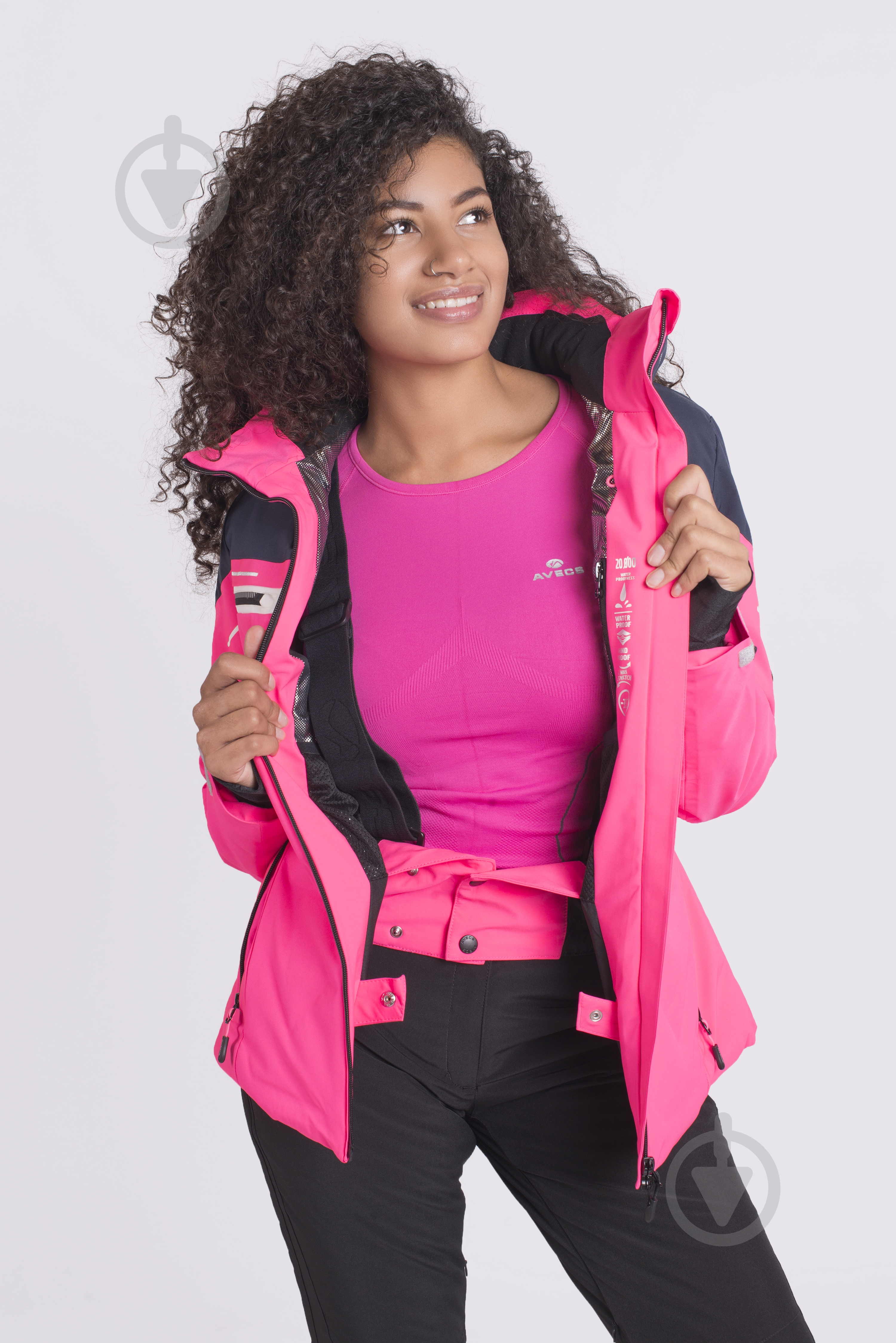 Куртка женская зимняя Avecs AV-70412/34 р.L малиновая - фото 1 Куртка женская зимняя Avecs AV-70412/34 р.L малиновая - фото 1