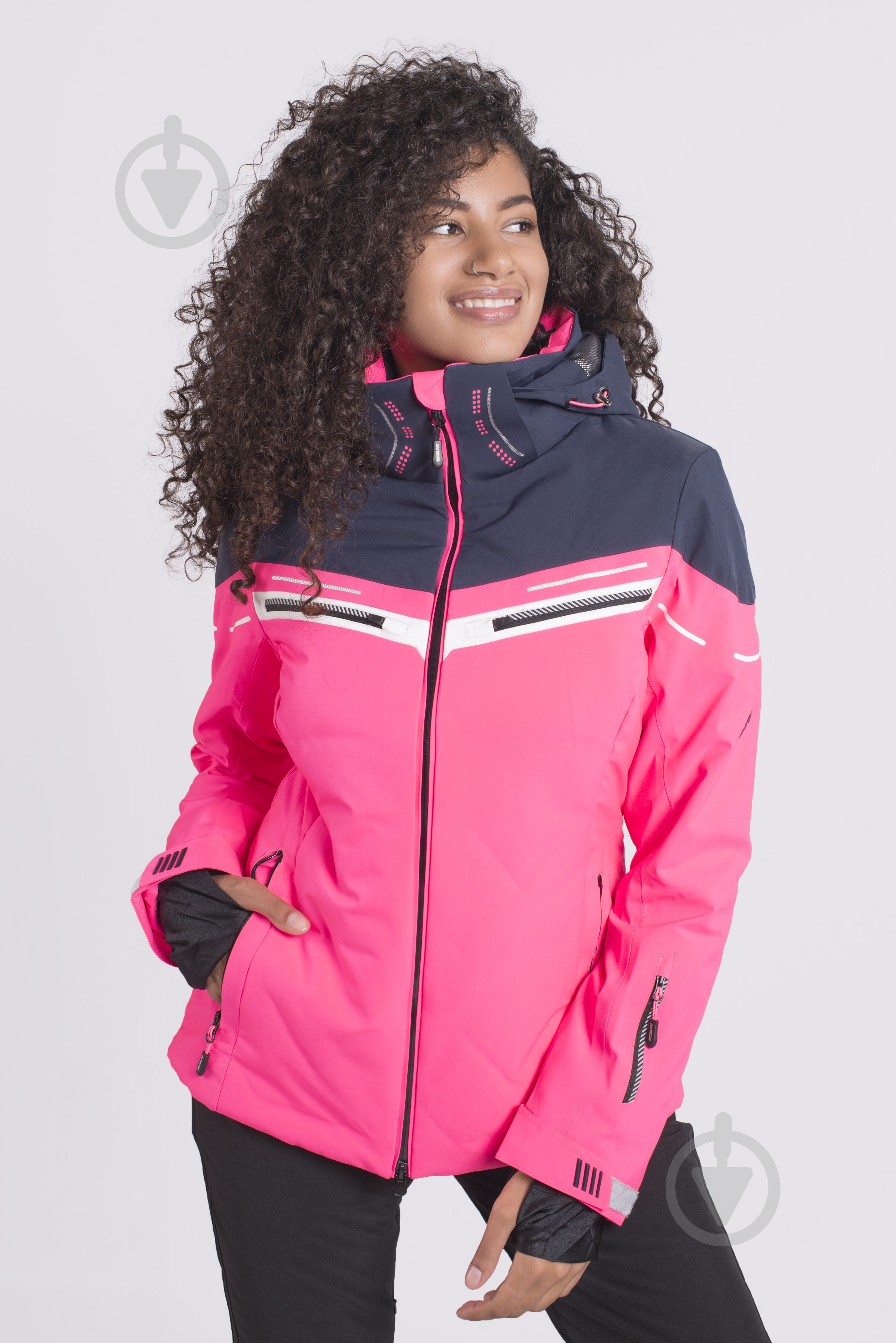 Куртка женская зимняя Avecs AV-70412/34 р.L малиновая - фото 2 Куртка женская зимняя Avecs AV-70412/34 р.L малиновая - фото 2