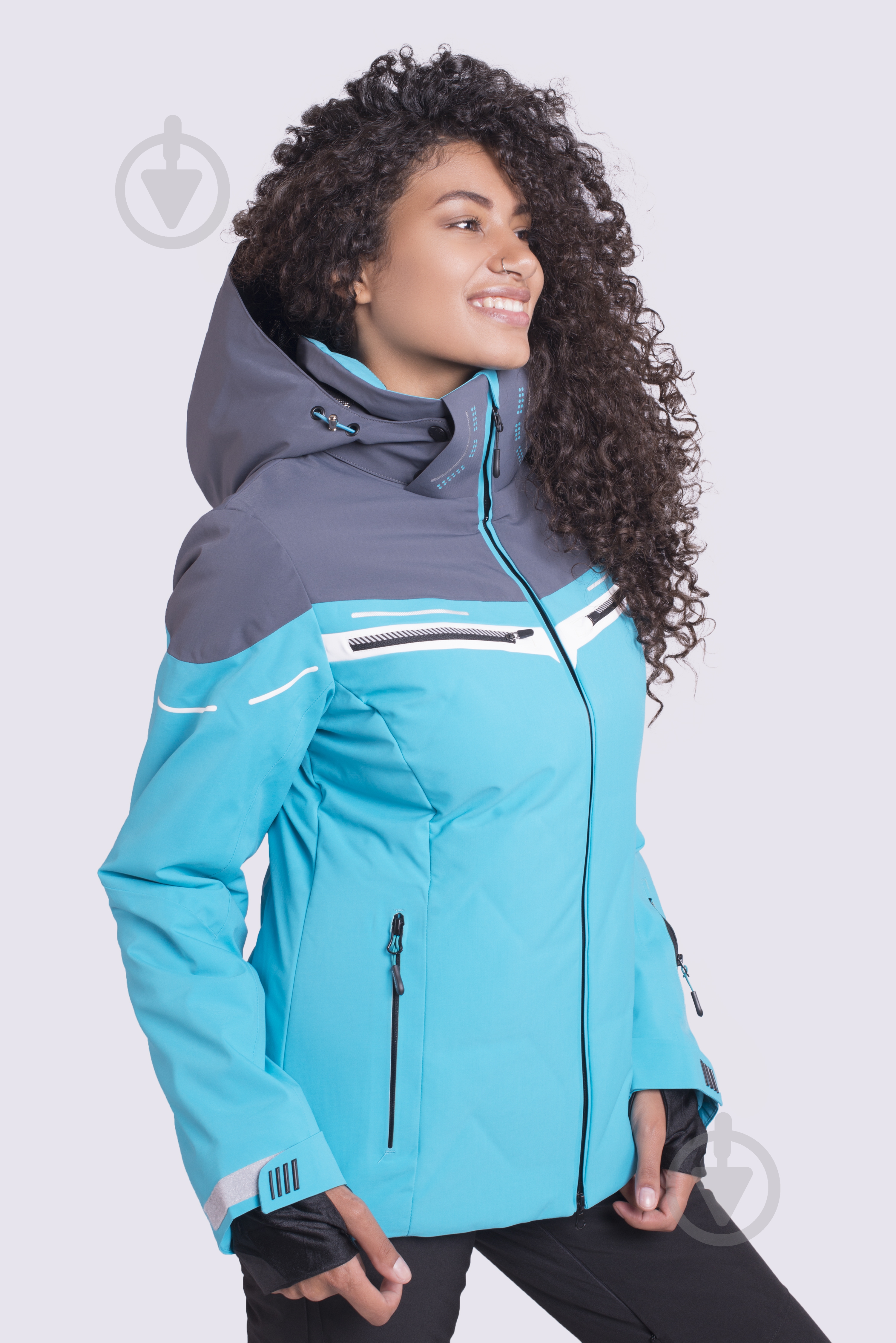 Куртка женская зимняя Avecs AV-70412/33 р.XL бирюзовая - фото 2 Куртка женская зимняя Avecs AV-70412/33 р.XL бирюзовая - фото 2