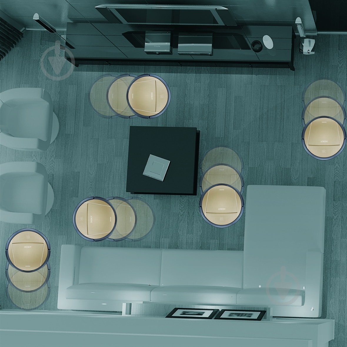 Робот-пылесос Ecovacs DEEBOT D83 gold - фото 13 Робот-пылесос Ecovacs DEEBOT D83 gold - фото 13