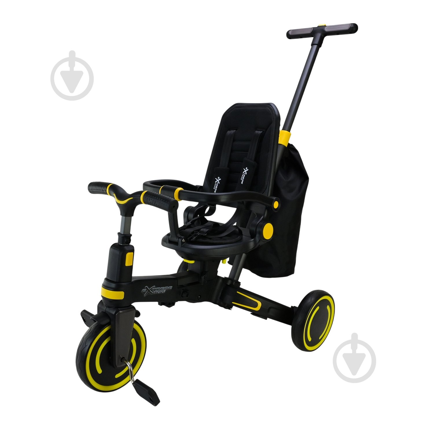 Велосипед-коляска Shantou TR2409 черный с желтым - фото 3 Велосипед-коляска Shantou TR2409 черный с желтым - фото 3