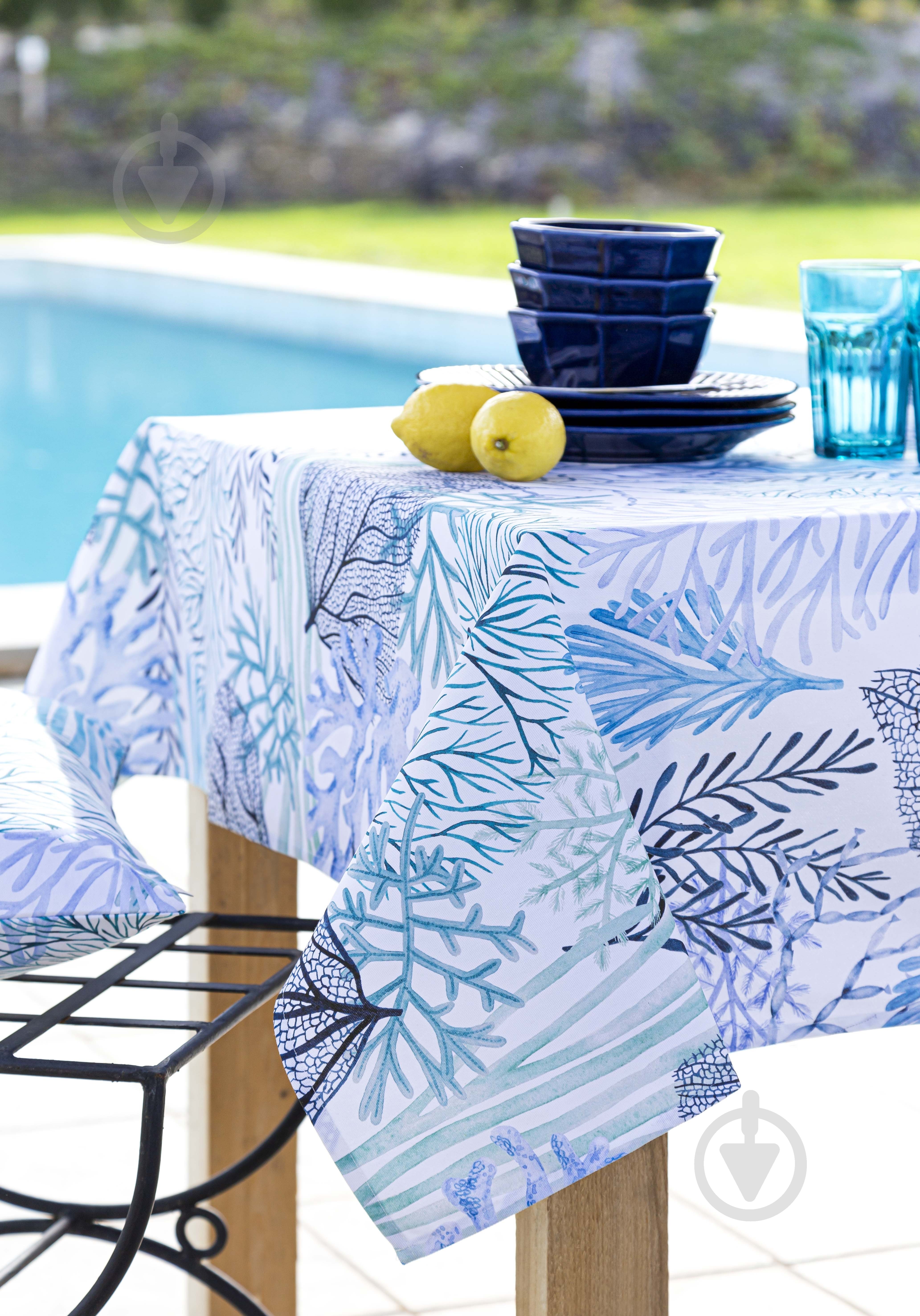 Скатерть Naf Naf Arrecife 150x150 см синий Guy Laroche - фото 2