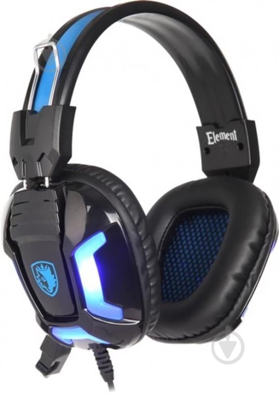 Гарнитура игровая Sades SA-702 Element black/blue (sa702bl) - фото 2