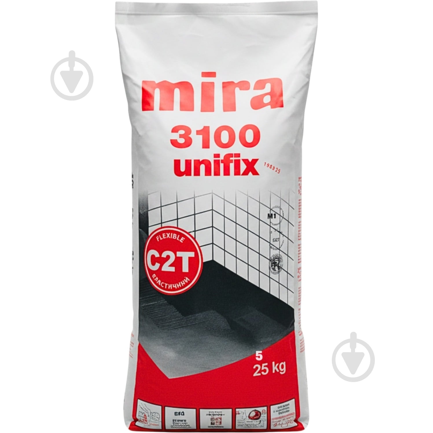 Клей для плитки Mira 3100 Unifix 25 кг - фото 1