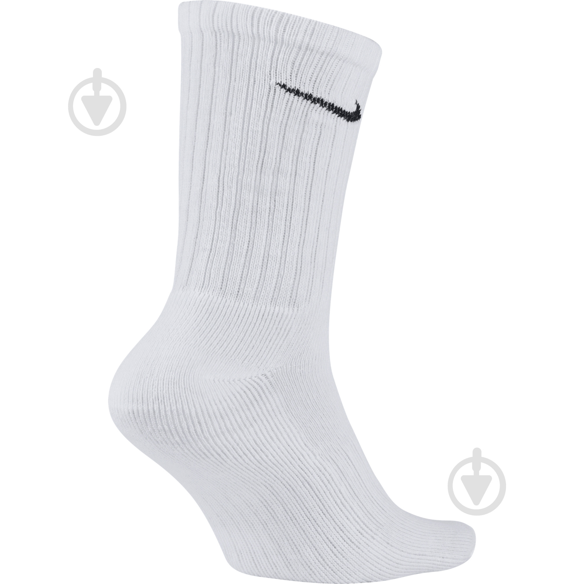 Носки Nike CUSHION 3P SX4508-101 р.38-42 белый 3 пари шт. - фото 3