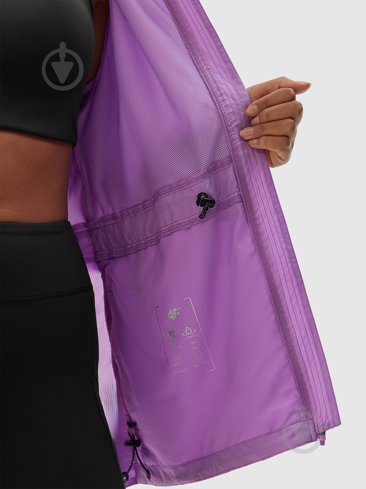 Куртка 4F TECHNICAL JACKET F434 4FWSS24TTJAF434-51S р.L фиолетовая - фото 4 Куртка 4F TECHNICAL JACKET F434 4FWSS24TTJAF434-51S р.L фиолетовая - фото 4