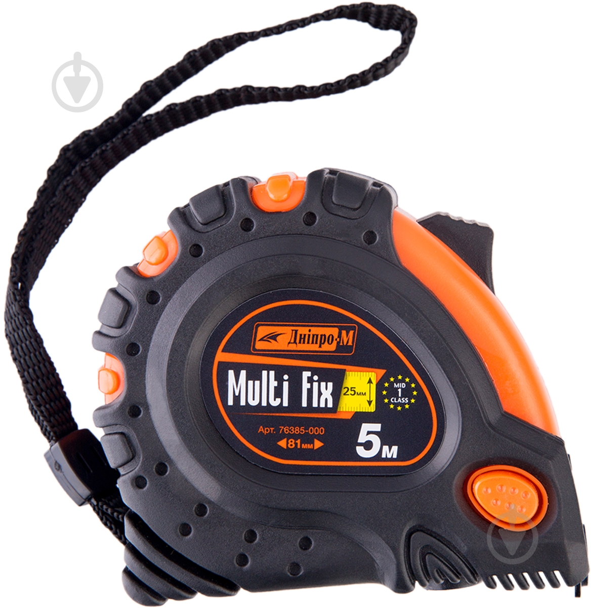 Рулетка Дніпро-М Multi Fix 76385000 5 м  x 25 мм - фото 1