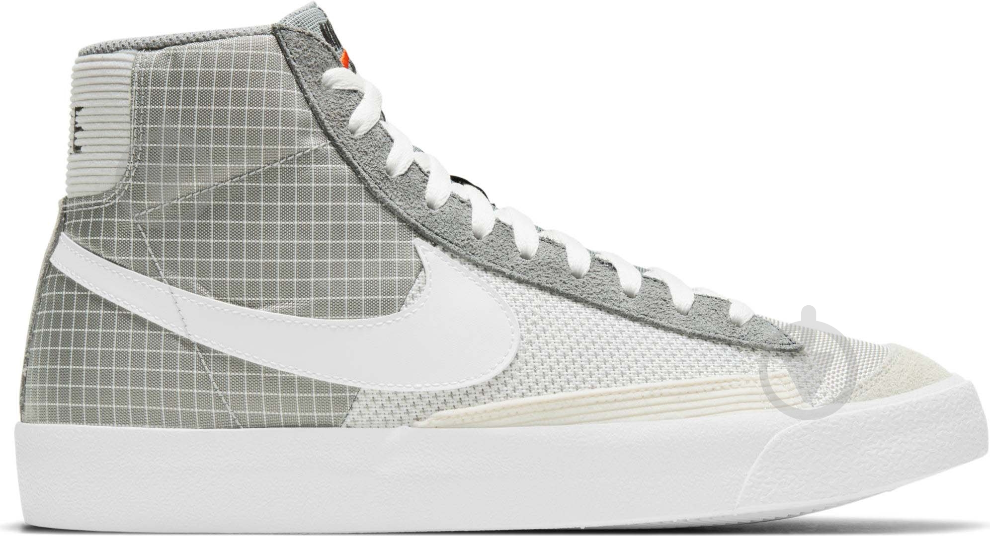 Кроссовки мужские демисезонные Nike Blazer Mid '77 DD1162-001 р.44 серые - фото 1 Кроссовки мужские демисезонные Nike Blazer Mid '77 DD1162-001 р.44 серые - фото 1