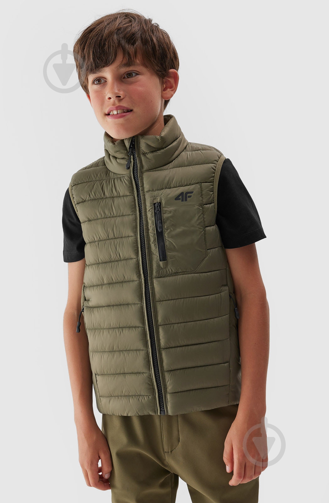 Жилет 4F VEST JACKET M040 4FJAW23TVJAM040-44S хаки - фото 1 Жилет 4F VEST JACKET M040 4FJAW23TVJAM040-44S хаки - фото 1