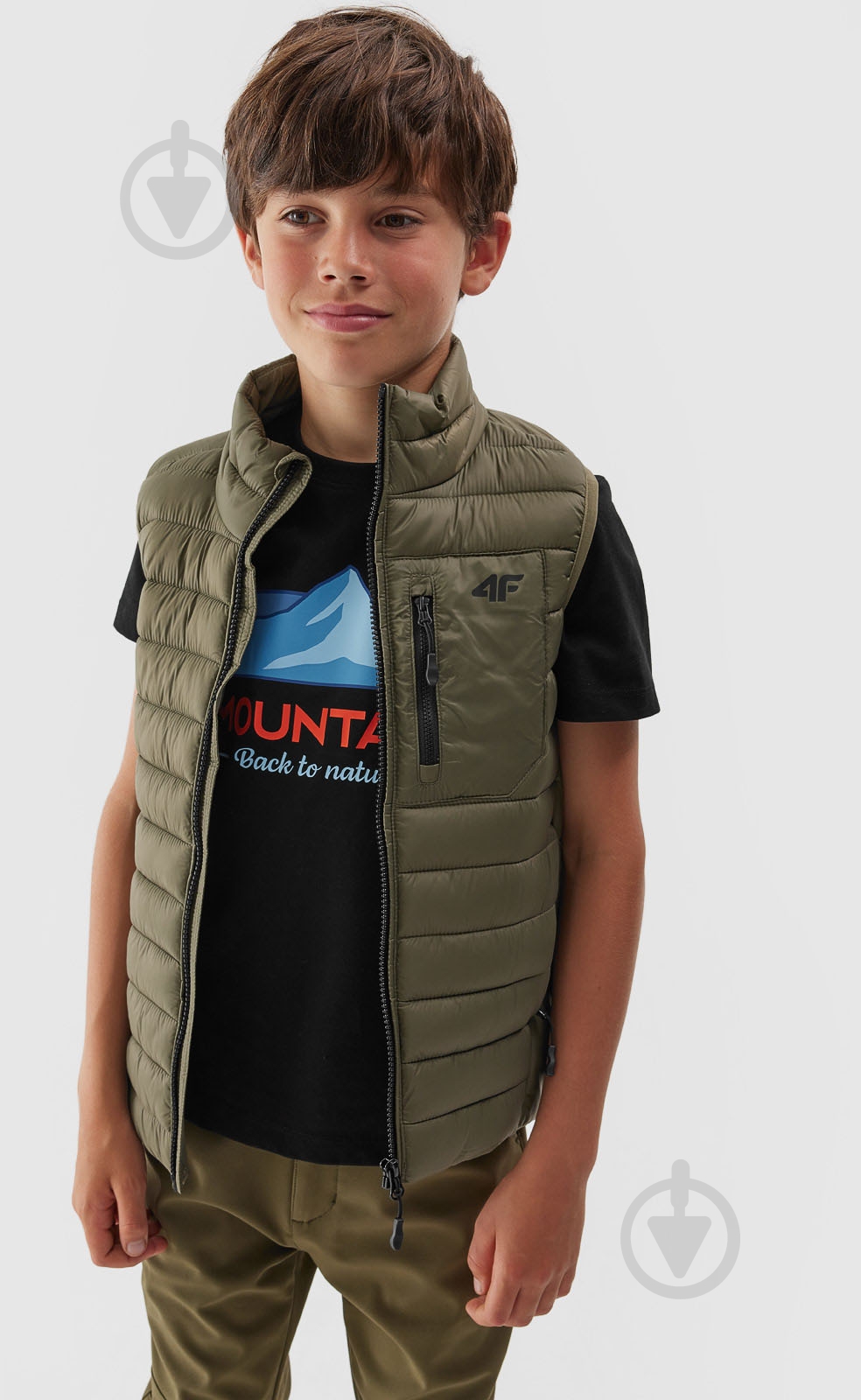 Жилет 4F VEST JACKET M040 4FJAW23TVJAM040-44S хаки - фото 6 Жилет 4F VEST JACKET M040 4FJAW23TVJAM040-44S хаки - фото 6