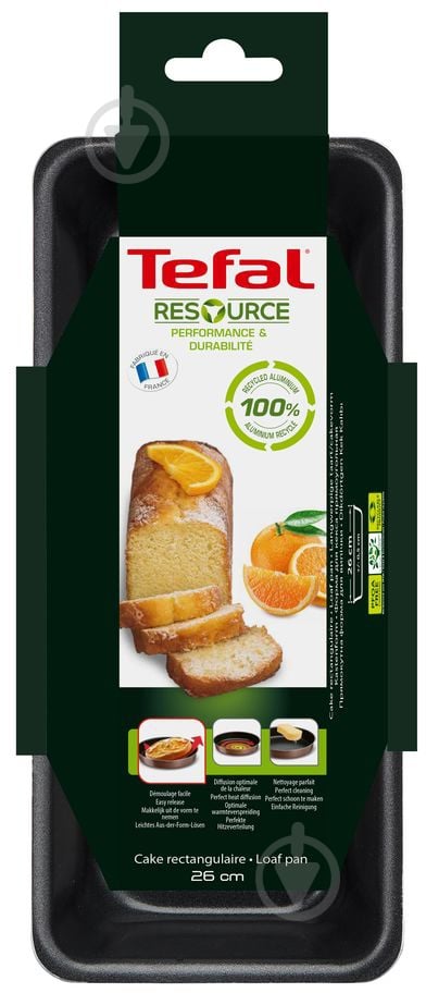 Форма для выпечки Tefal Resource 25х11х6 см J5267202 - фото 2 Форма для выпечки Tefal Resource 25х11х6 см J5267202 - фото 2