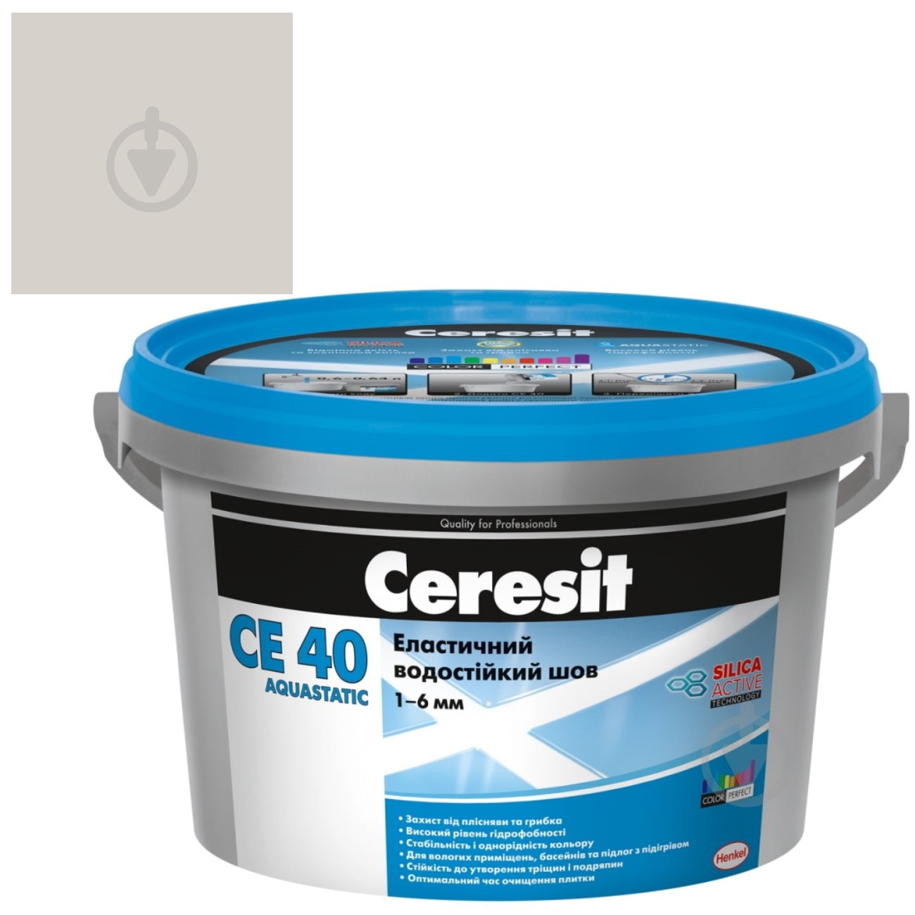 Затірка для плитки Ceresit CE 40 AQUASTATIC №102 2 кг білий мармур - фото 2