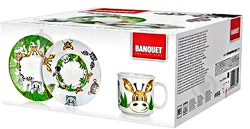 Набор детской посуды Friens from Jungle 3 предмета 60YDDS03E-A Banquet - фото 5 Набор детской посуды Friens from Jungle 3 предмета 60YDDS03E-A Banquet - фото 5