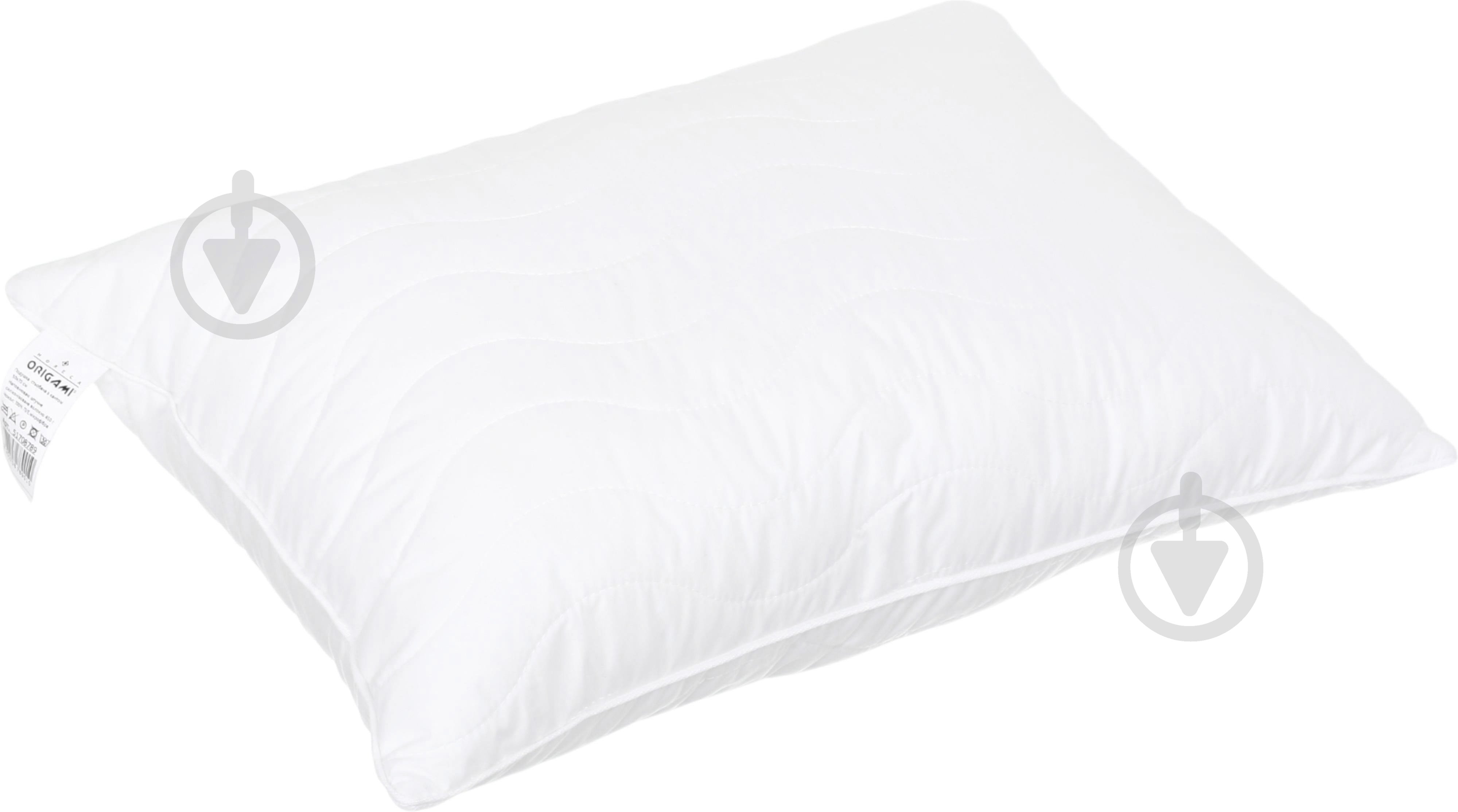 Подушка з кантом Origami Luna 50x70 см білий - фото 2 Подушка з кантом Origami Luna 50x70 см білий - фото 2