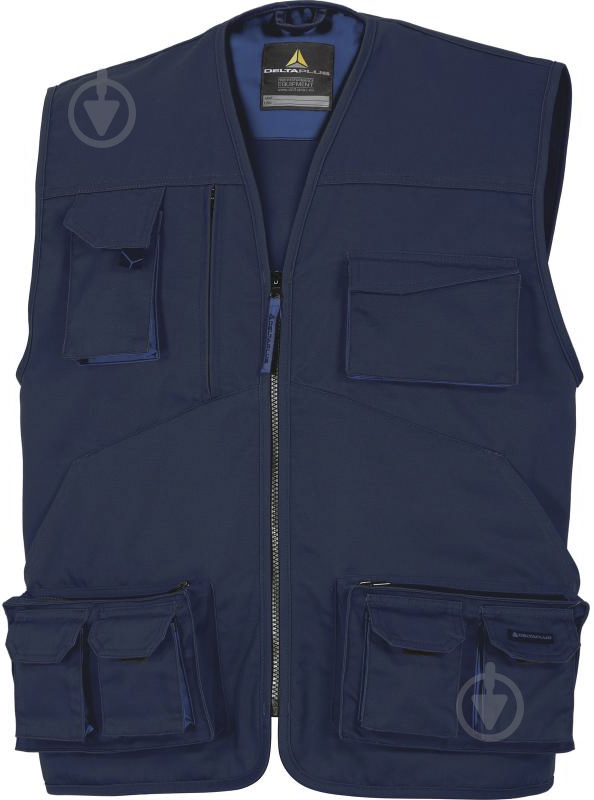 Жилет робочий Delta Plus M2 р. XXXL зріст 5-6 M2GI2BM3X темно-синій - фото 1 Жилет робочий Delta Plus M2 р. XXXL зріст 5-6 M2GI2BM3X темно-синій - фото 1