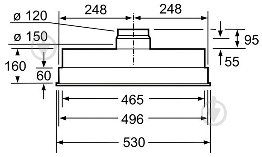 Вытяжка Bosch DHL555BL встраиваемая - фото 6