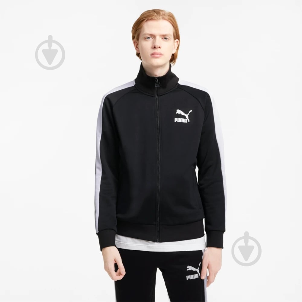 Джемпер Puma ICONIC T7 TRACK JACKET PT 53009401 р. S черный - фото 1