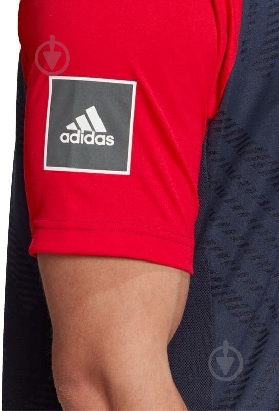 Футболка Adidas FR7210 р.M синій із червоним - фото 3