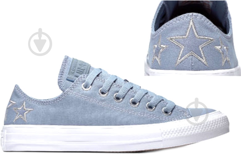 Кеды Converse CTAS OX 567098C р.39 голубой - фото 3 Кеды Converse CTAS OX 567098C р.39 голубой - фото 3