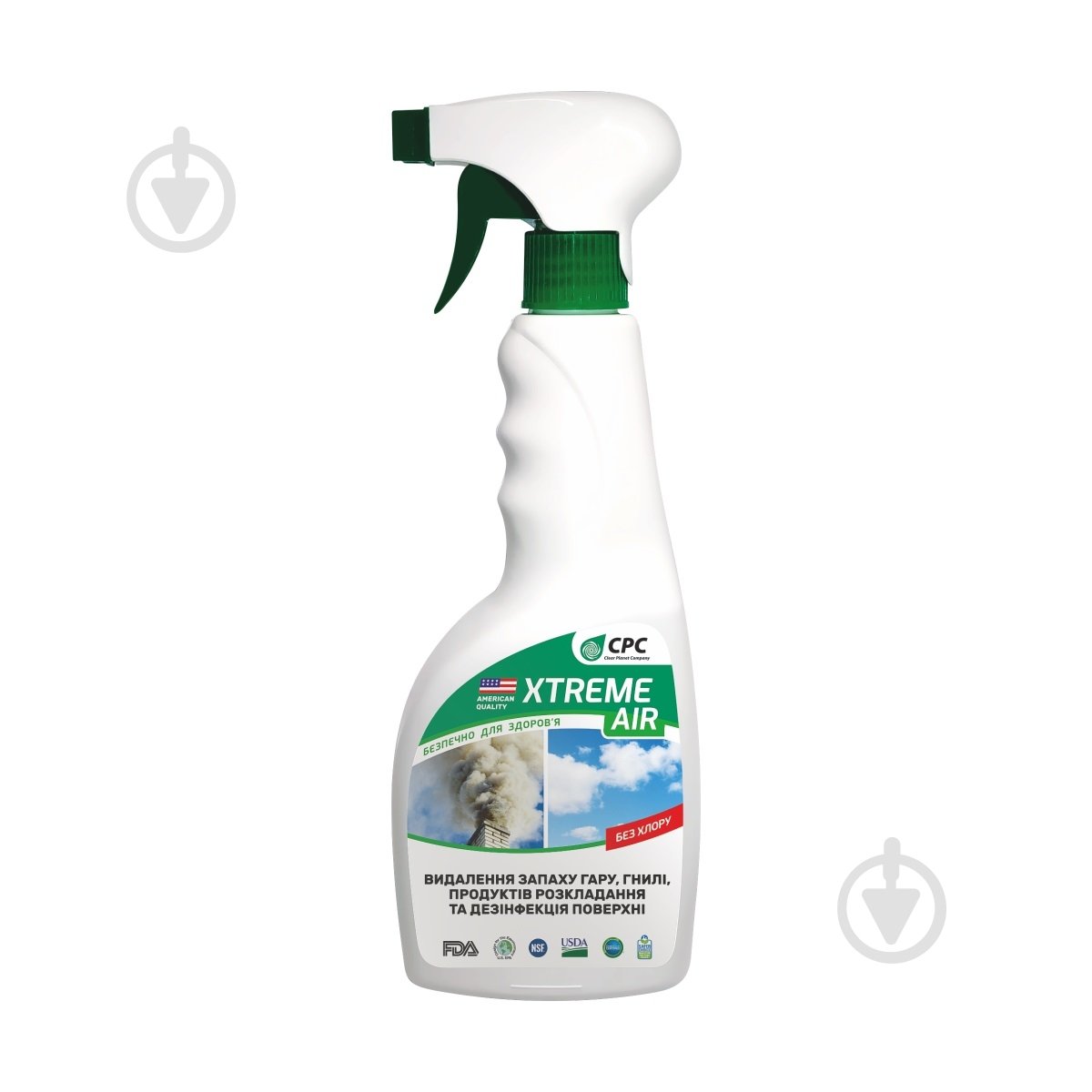 Універсальний засіб СРС XTREME AIR для видалення запаху гарі, гнилі, продуктів розкладання та дезинфекції поверхні 500 мл - фото 1