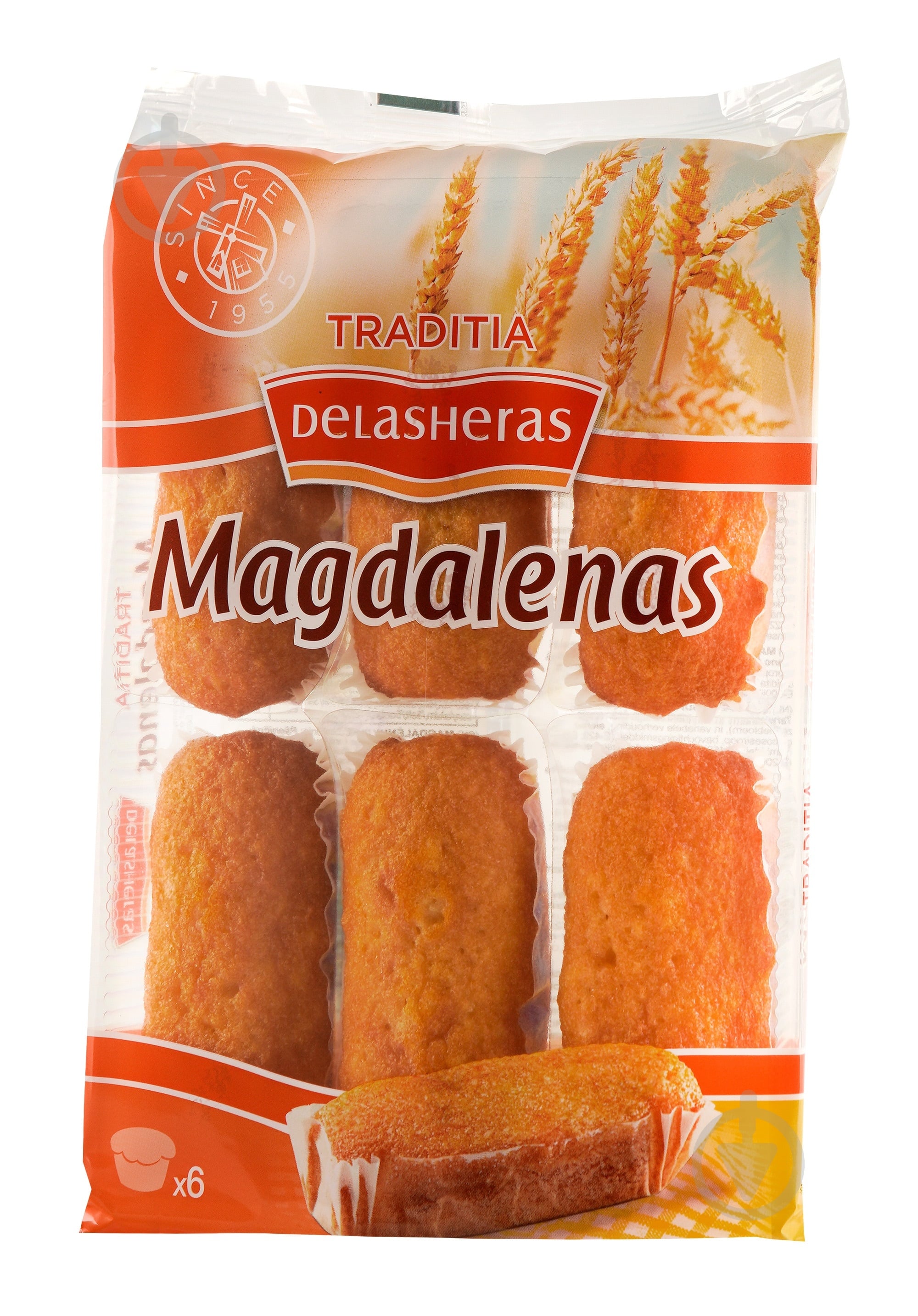 Маффин Delasheras Magdalenas 6 шт. 175 г - фото 1
