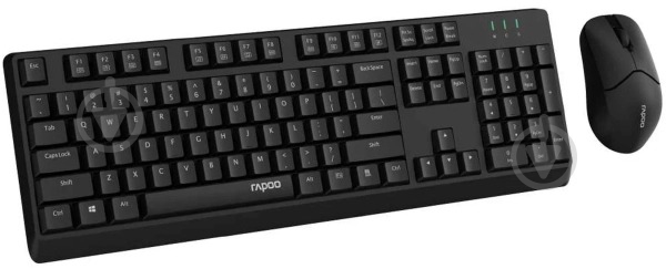 Комплект клавіатура та миша RAPOO X1500 black Wireless - фото 6